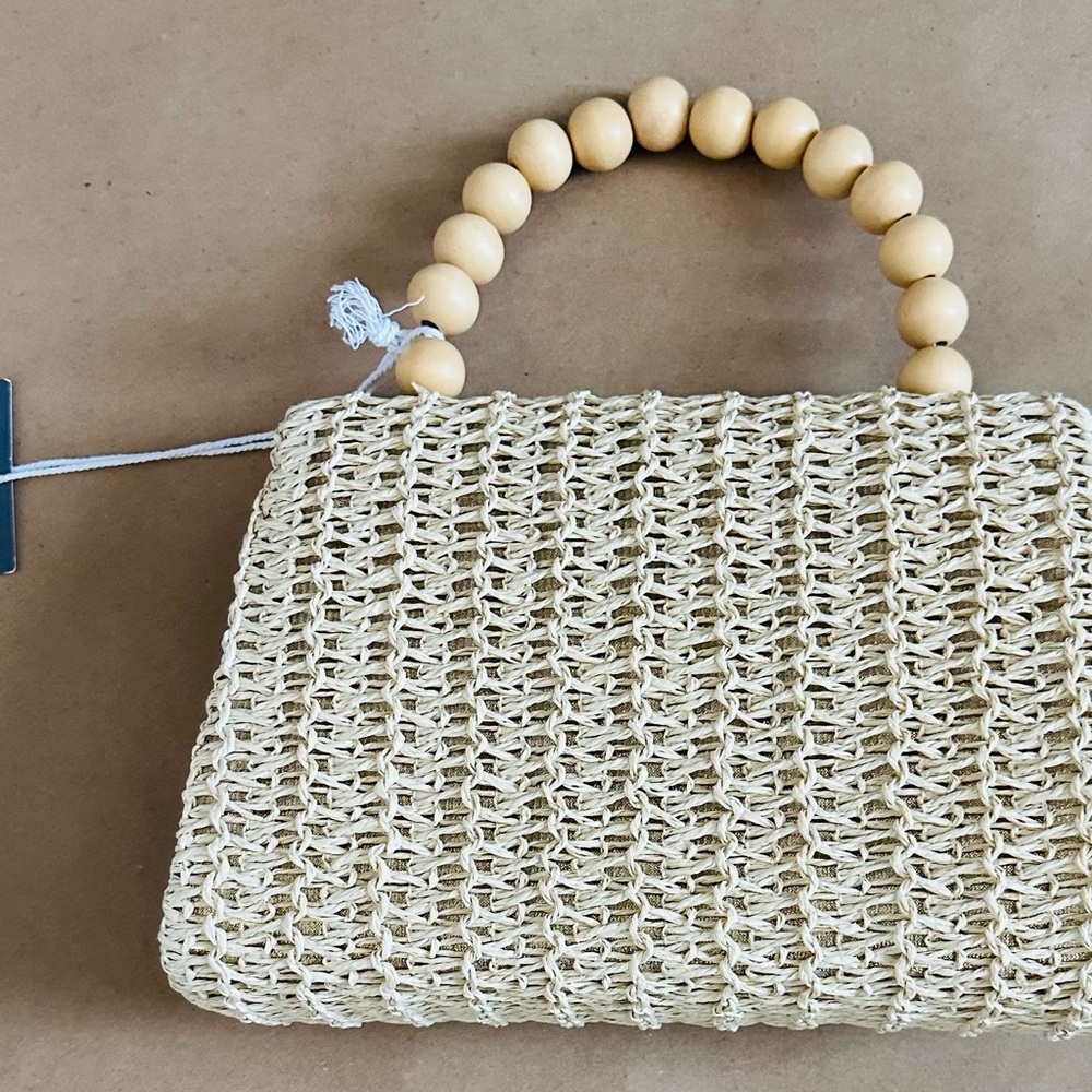 Haute Hippie Cream Textured Clutch - Picture 3 of 8